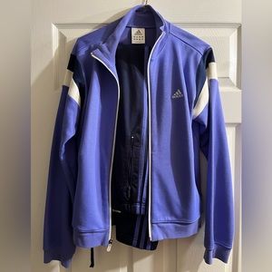adidas Purple and Black Track Jacket and Joggers